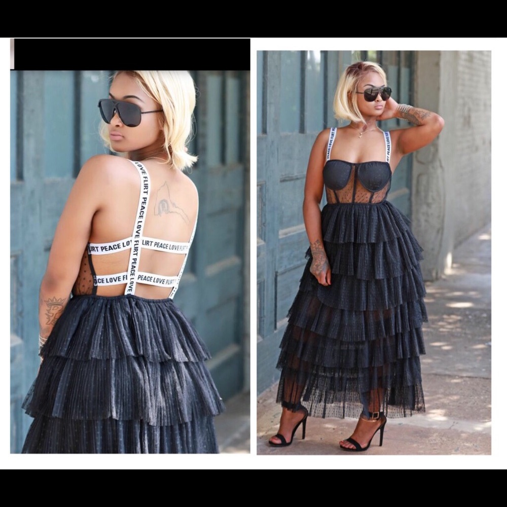 Angel Semi Sheer Dress